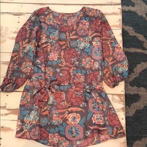 Matilda Jane floral 3/4 sleeve blouse